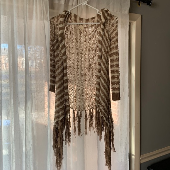 Fringe Open Sweater - Picture 2 of 4